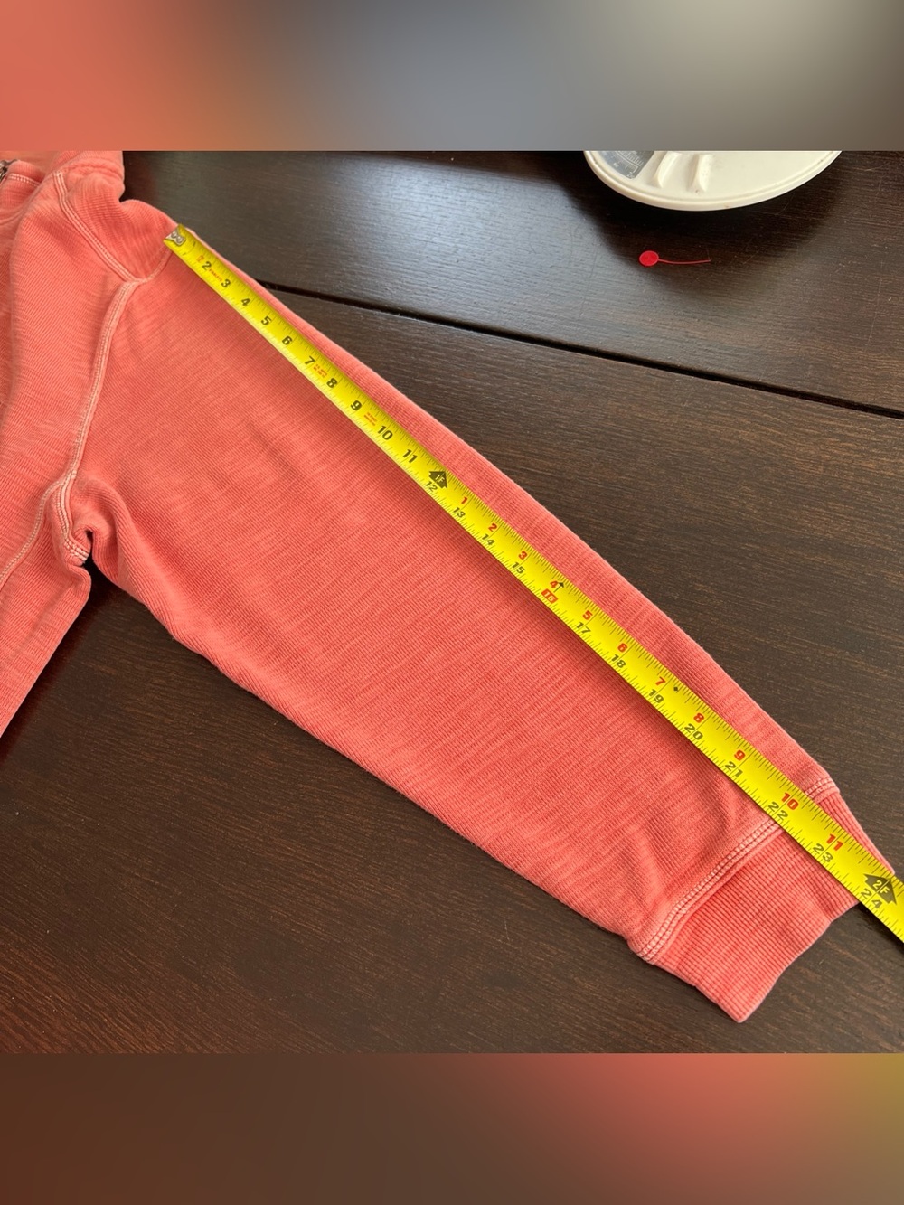 Tommy Bahama 100% Cotton Coral Zip-Up Pullover Sweater - Picture 9 of 13